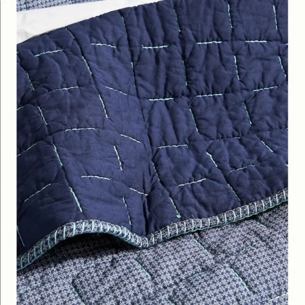 Kantha-Stitched Juliet Queen Quilt